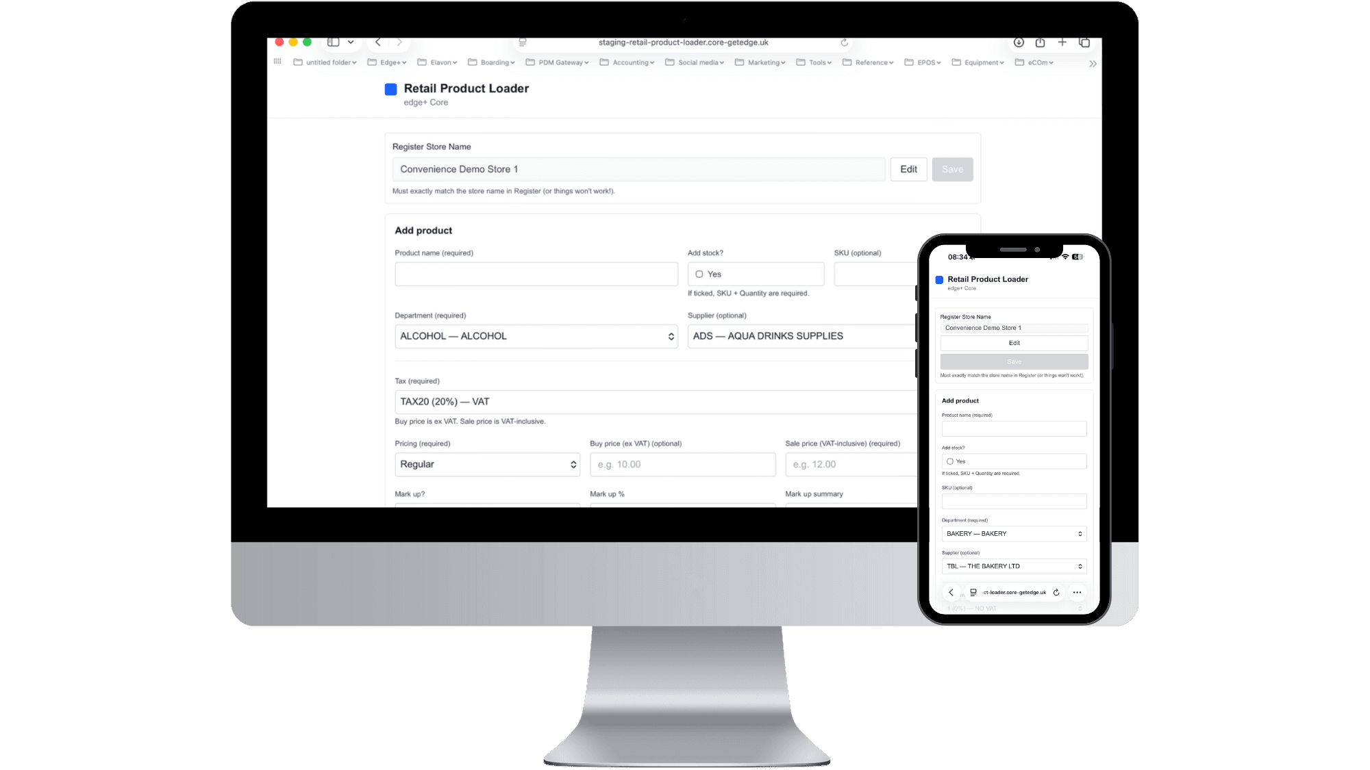 Retail Product Loader product mockup